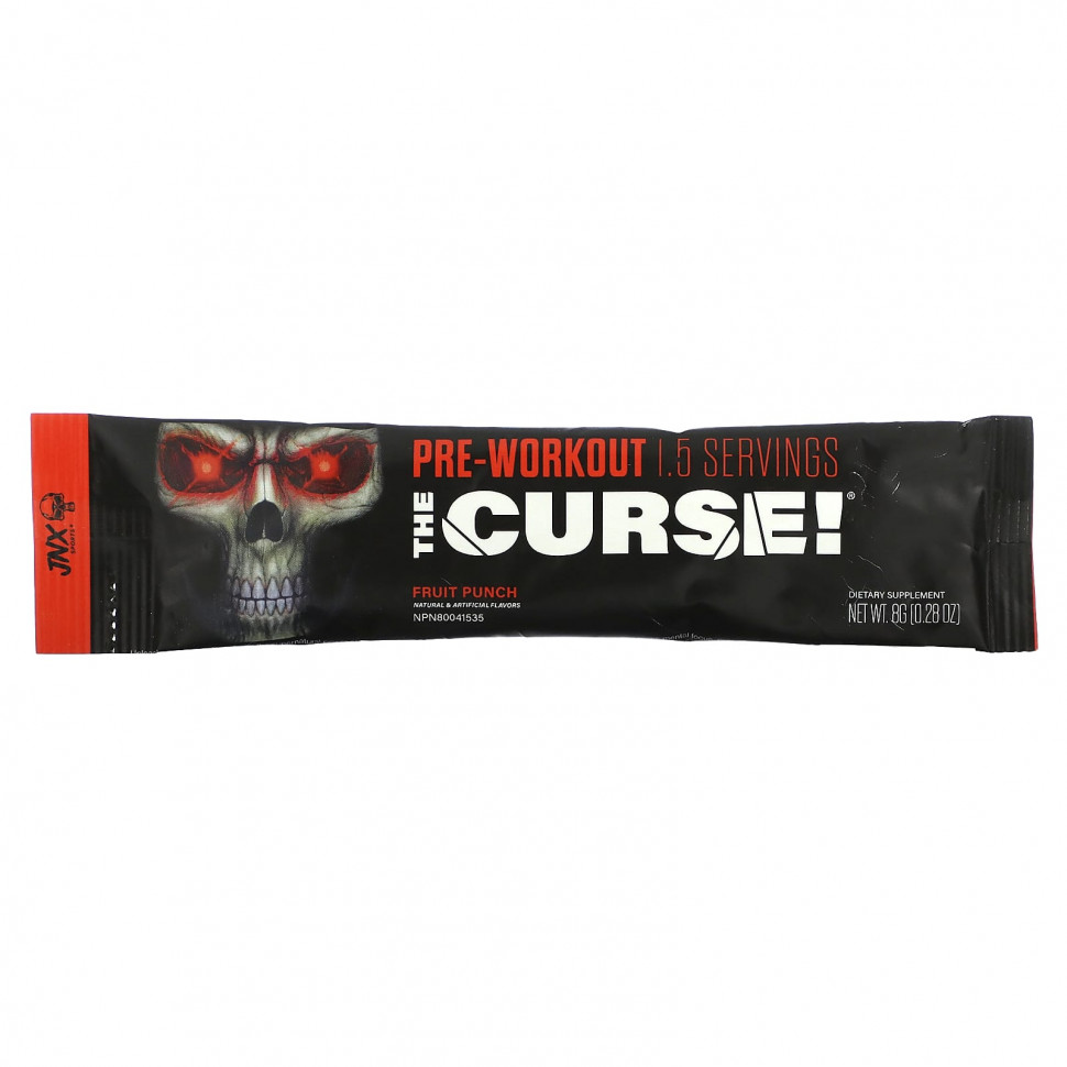 ���� ������ (Iherb) JNX Sports, The Curse, ����� �����������, ��������� ����, 1 ��., 8 � (0,28 �����), ������ �� 590 ���