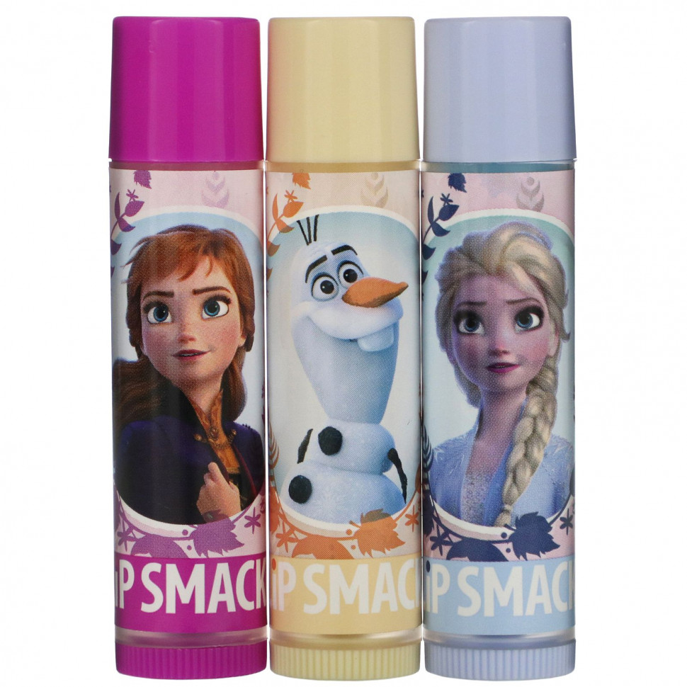 ���� ������ (Iherb) Lip Smacker, Frozen II, ������� ��� ���, ���� � ��������, 3 ��., 12,0 � (0,42 �����), ������ �� 1310 ���