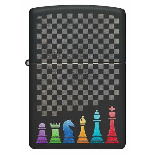 ���� ������������ ���������� ��������� ZIPPO Classic 48662 Chess Pieces � ��������� Black Matte - ��������� ������, ������ �� 9240 ���