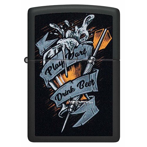 ���� ������������ ���������� ��������� ZIPPO Classic 48679 Darts � ��������� Black Matte - �����, ������ �� 6229 ���