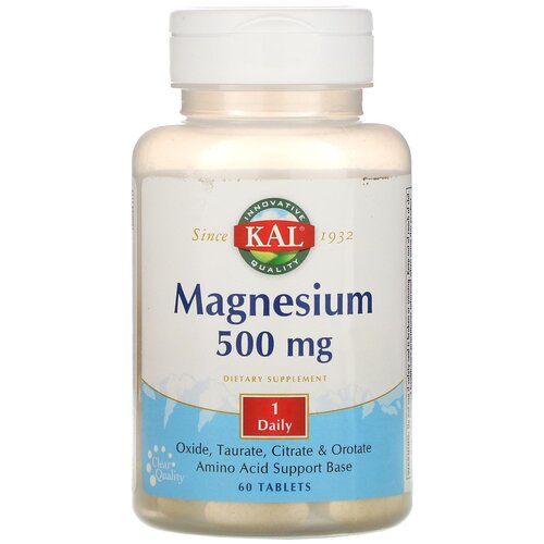 ���� �������� KAL Magnesium, 100 �, 500 ��, 60 ��., ������ �� 2353 ���