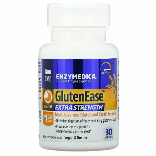 ���� Enzymedica, GlutenEase Extra strenght, �������� ��� ������������� ������� � ���������� ����� ��������, 30 ������, ������ �� 3790 ���
