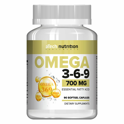���� ������� aTech Nutrition Omega 3-6-9, 0.7 �, 90 ��., ������ �� 616 ���
