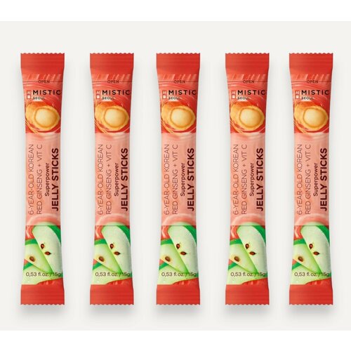 ���� MISTIC 6-YEAR OLD KOREAN RED GINSENG+VIT C SUPERPOWER JELLY STICKS ���������� �������� ������� � 6-������ ��������� ������� ��������� � ��������� � �� ������ ������ 5��*15�, ������ �� 545 ���