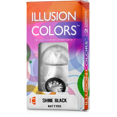 ���� ���������� ����� ILLUSION Colors Shine, 2 ��., R 8,6, D -0,5, black, ������ �� 1090 ���