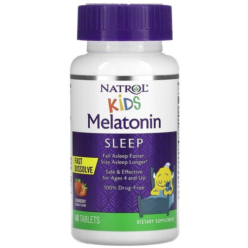 ���� �������� ����������� Natrol Kids Melatonin Fast Dissolve, 60 �, 40 ��., ������ �� 2128 ���