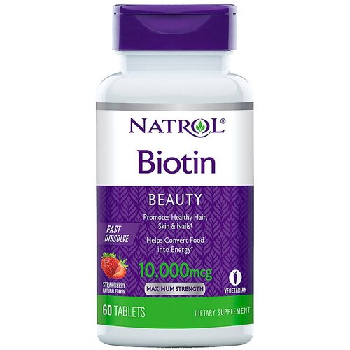 ���� Natrol Biotin Fast Dissolve ���., 10000 ���, 60 ��., ��������, ������ �� 2621 ���