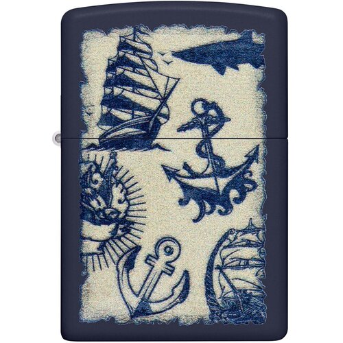     ZIPPO Classic 49774 Nautical Design   Navy Matte -  ,   6570 