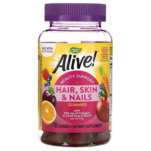 ���� �������� Nature's Way Alive! Hair, Skin & Nails, 60 ��., ������ �� 3500 ���