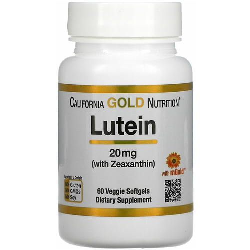 ���� ������� California Gold Nutrition Lutein with Zeaxanthin, 50 �, 20 ��, 60 ��., ������ �� 1749 ���