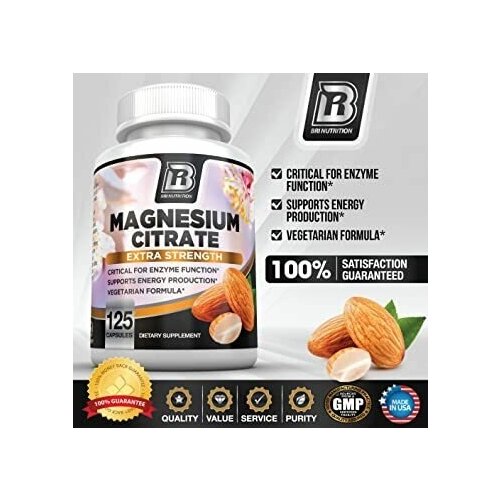 ���� BRI nutrition Magnesium Citrate, 125 caps. (������ ������), 400mg ���, ������ �� 832 ���