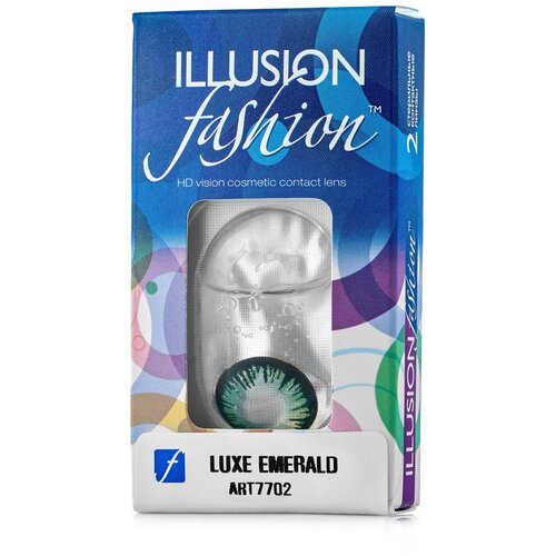 ���� ���������� ����� ILLUSION Fashion Luxe, 2 ��., R 8,6, D -2, Emerald, ������ �� 990 ���