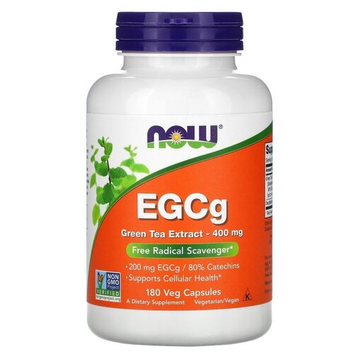 ���� ������� NOW EGCg Green Tea Extract, 190 �, 400 ��, 180 ��., ������ �� 3640 ���