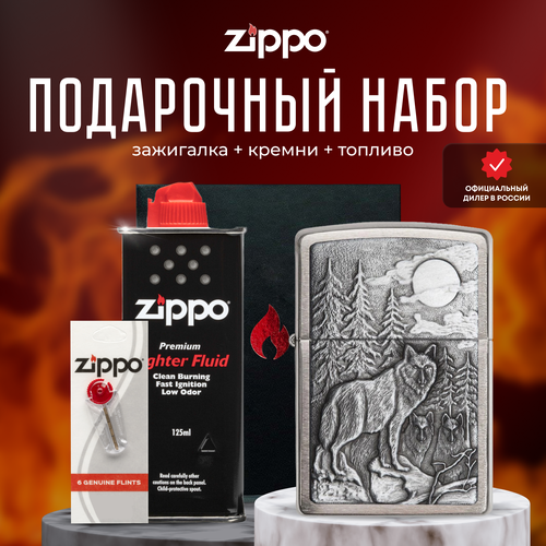 ���� ��������� ZIPPO ���������� ����� ( ��������� ���������� Zippo 20855 Timberwolves + ������ + ������� 125 �� ), ������ �� 11817 ���