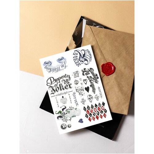 ���� Tattoo-Stickers/ ���������� ����������/��������/����� �����/ Harley Quinn 21*30 ��, ������ �� 399 ���
