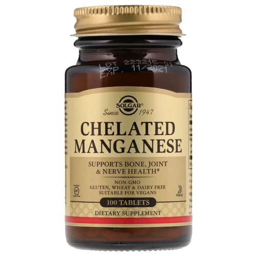 ���� Solgar Chelated Manganese ���., 500 �, 100 ��., ������ �� 3000 ���