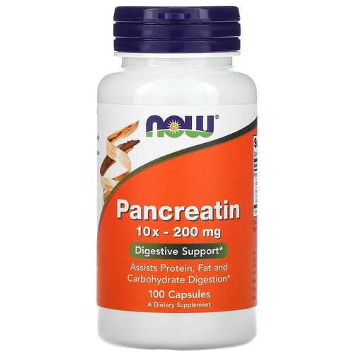 ���� ������� NOW Pancreatin 10X, 80 �, 80 ��, 200 ��, 100 ��., ������ �� 1250 ���