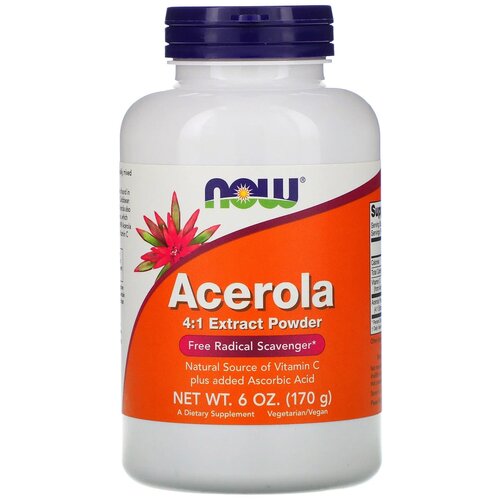 ���� ������� NOW Acerola 4:1 extract, 170 �, 170 ��, ������ �� 2450 ���