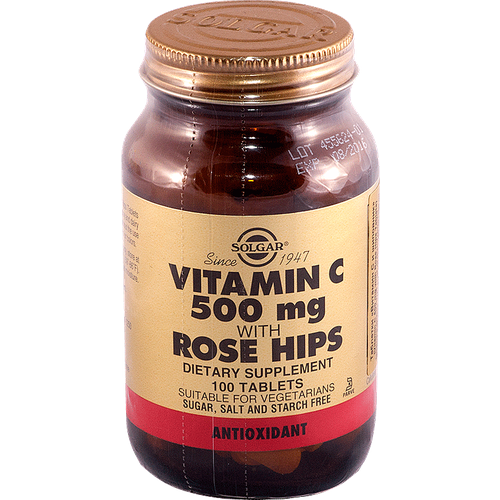 ���� Solgar Vitamin C with Rose Hips ���., 500 ��, 100 �, 100 ��., ������ �� 1290 ���