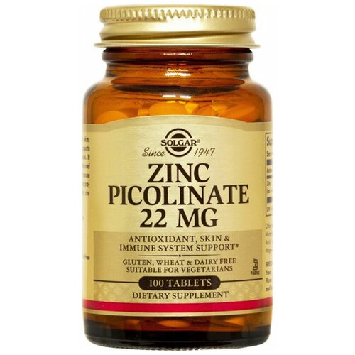���� Solgar Zinc Picolinate ���., 250 ��, 170 �, 100 ��., ������ �� 1426 ���