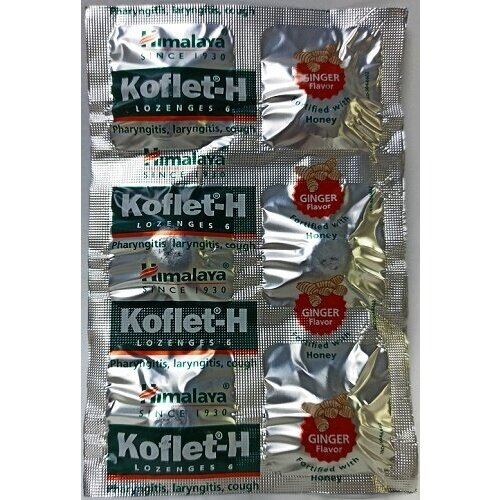 ���� ������ ������ ������� (������� �� �����) Koflet-H Lozenges Ginger Himalaya 6 ��., ������ �� 139 ���