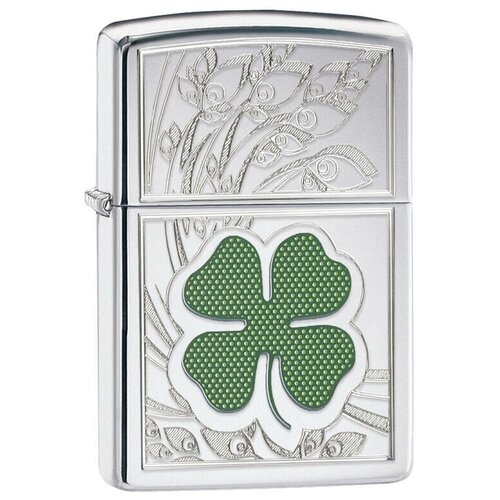     ZIPPO 24699 Shamrock Design   High Polish Chrome - ,   6186 