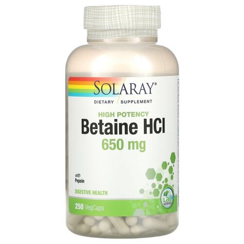 ���� ������� Solaray High Potency Betaine HCl, 310 �, 650 ��, 250 ��., ������ �� 4806 ���