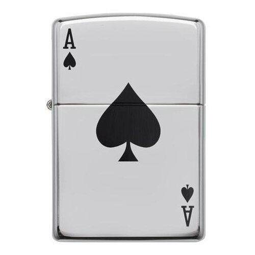 ���� ������������ ���������� ��������� ZIPPO 24011 Lucky Ace � ��������� High Polish Chrome - ���������� ���, ������ �� 6094 ���