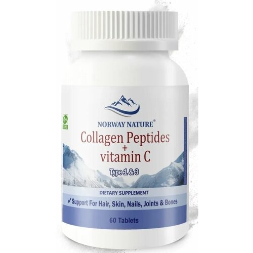 ���� Norway Nature Collagen Peptides + Vitamin C (Type 1 & 3) 60 �������� (Norway Nature), ������ �� 1023 ���