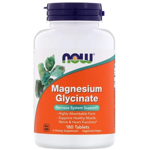 ���� �������� NOW Magnesium Glycinate, 200 �, 250 ��, 180 ��., ������ �� 4606 ���