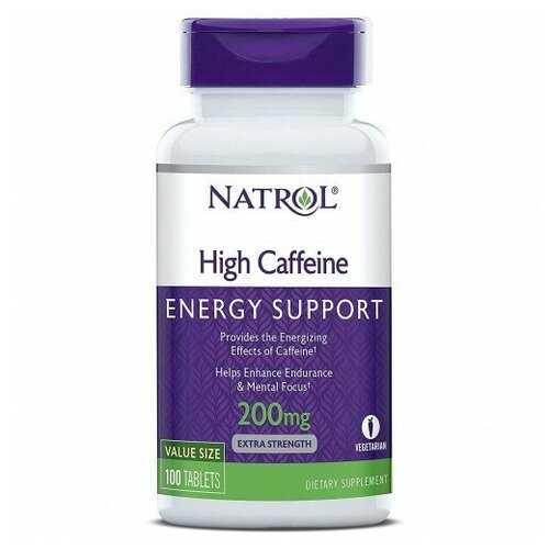 ���� �������� Natrol High Caffeine 200 mg, 200 ��, 100 ��., ������ �� 1300 ���