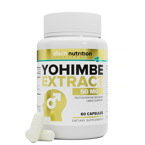 ���� ������� aTech Nutrition Yohimbe Extract, 50 ��, 60 ��., ������ �� 473 ���