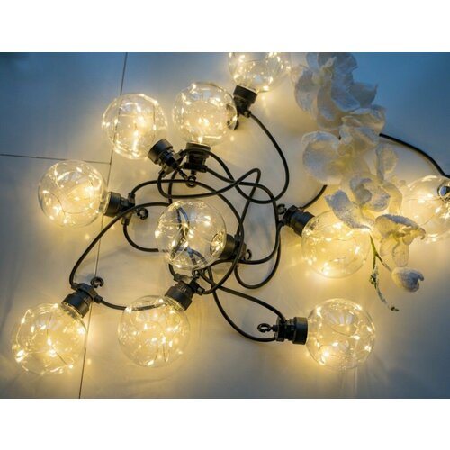 ���� �������� �� �������� BULBS BALLS, 10 ����� ����� LED-�����, 2.7+3 �, ������ ������, �������, Kaemingk (Lumineo), ������ �� 5101 ���