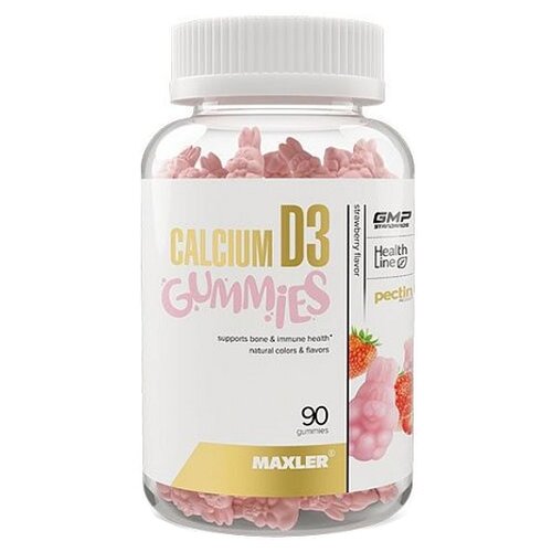 ���� MAXLER Calcium D3 Gummies ���. ��������, 180 �, 90 ��., ��������, ������ �� 1150 ���