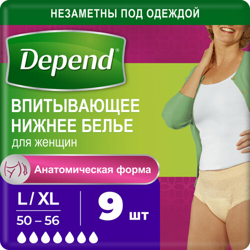 ���� ����������� ������ ����� Depend ��� ������ L/XL (50-56), 9 ��., 1 ��,, ������ �� 763 ���