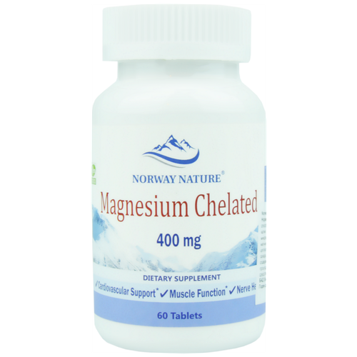 ���� �������� Norway Nature Magnesium Chelated, 100 �, 400 ��, 60 ��., ������ �� 2100 ���