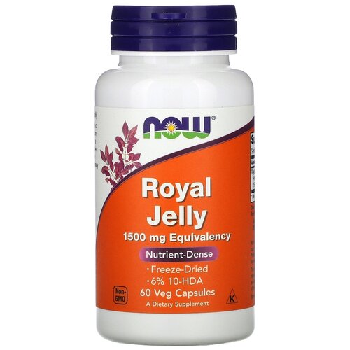 ���� ������� NOW Royal Jelly 1500 �� Equivalency, 60 ��., ������ �� 3043 ���