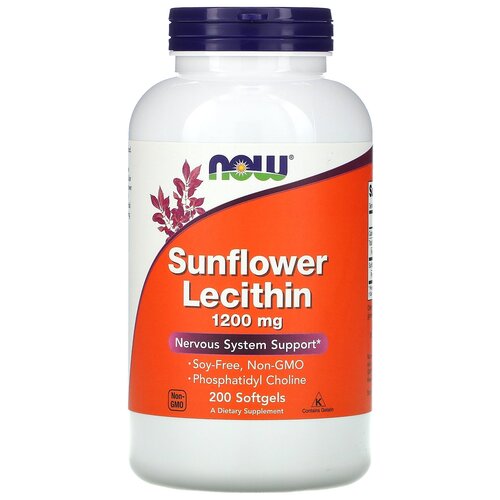 ���� ������� NOW Sunflower Lecithin 1200 ��, 300 �, 1200 ��, 200 ��., ������ �� 3640 ���
