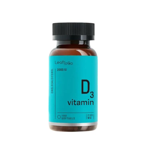 ���� LeafToGo Vitamin D3 ����., 2000 ME, 180 ��., ������ �� 492 ���