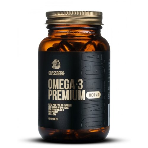 ���� Grassberg Omega 3 Premium ����., 1000 ��, 225 �, 60 ��., ������ �� 2240 ���