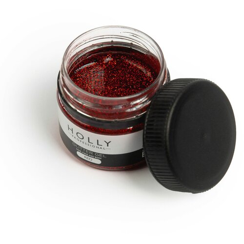 ���� Holly Professional ������� ��� ����, ����, ����� � ���� Glitter Gel Red, ������ �� 550 ���