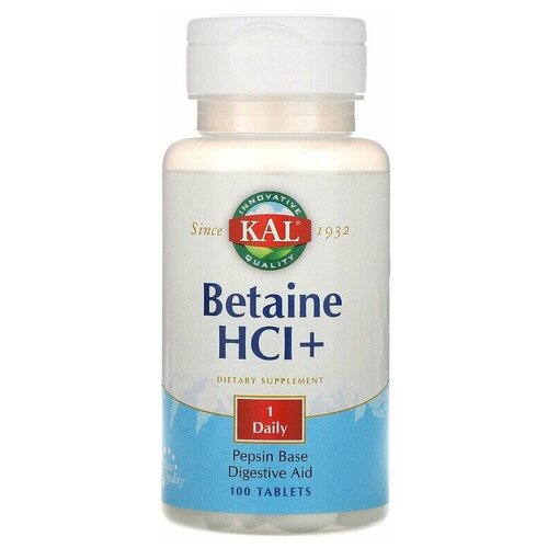 ���� �������� KAL Betaine HCl+, 100 �, 100 ��., ������ �� 1792 ���