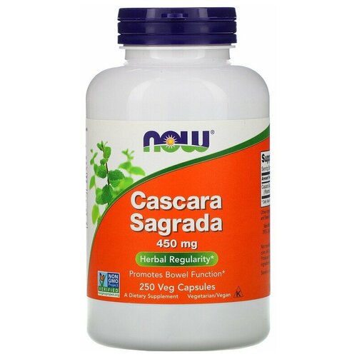 ���� NOW Cascara Sagrada 450 mg 250 �������������� ������, ������ �� 2920 ���