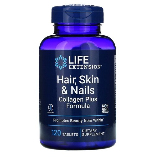 ���� �������� Life Extension Hair Skin & Nails Collagen Plus Formula, 120 ��., ������ �� 3200 ���