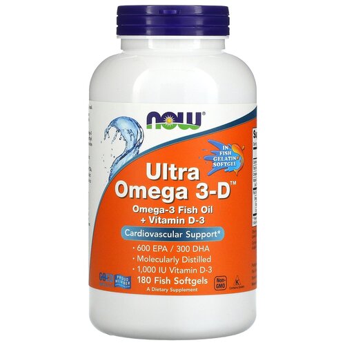 ���� ������� NOW Ultra Omega 3-D 600/300, 480 �, 1200 ��, 180 ��., ������ �� 7700 ���