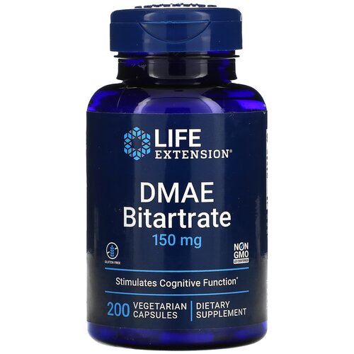 ���� ������� Life Extension DMAE Bitartrate, 110 �, 150 ��, 200 ��., ������ �� 2019 ���