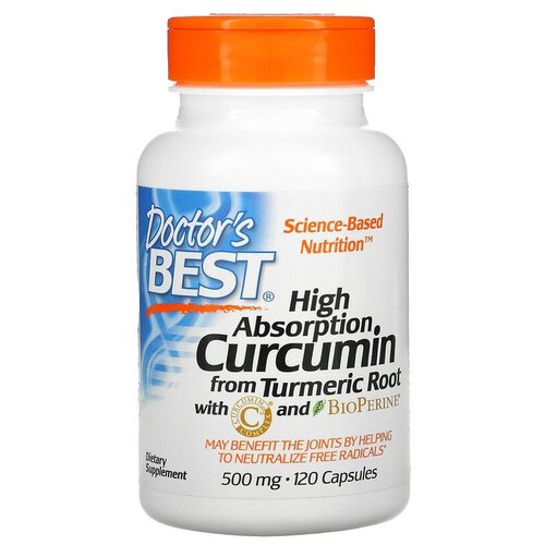 ���� ������� Doctor's Best High Absorption Curcumin with C3 Complex and BioPerine 500 ��, 120 �, 500 ��, 120 ��., ������ �� 7653 ���