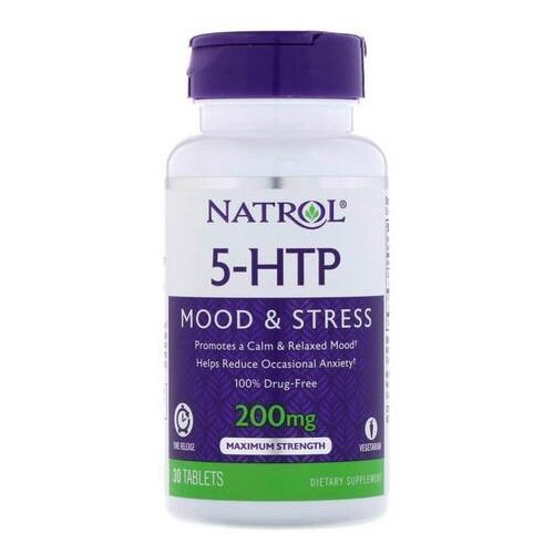 ���� �������� Natrol 5-HTP Time Release, 200 ��, 30 ��., ������ �� 4030 ���