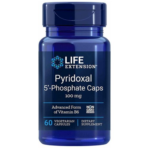 ���� Life Extension, Pyridoxal 5'-Phosphate Caps, 100 mg, 60 Vegetarian Capsules, ������ �� 3206 ���