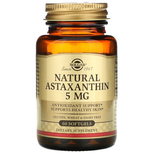 ���� ������� SOLGAR Natural Astaxanthin 5 ��, 190 �, 60 ��., ������ �� 2950 ���